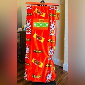 Reese's Orange Plush Throw Blanket